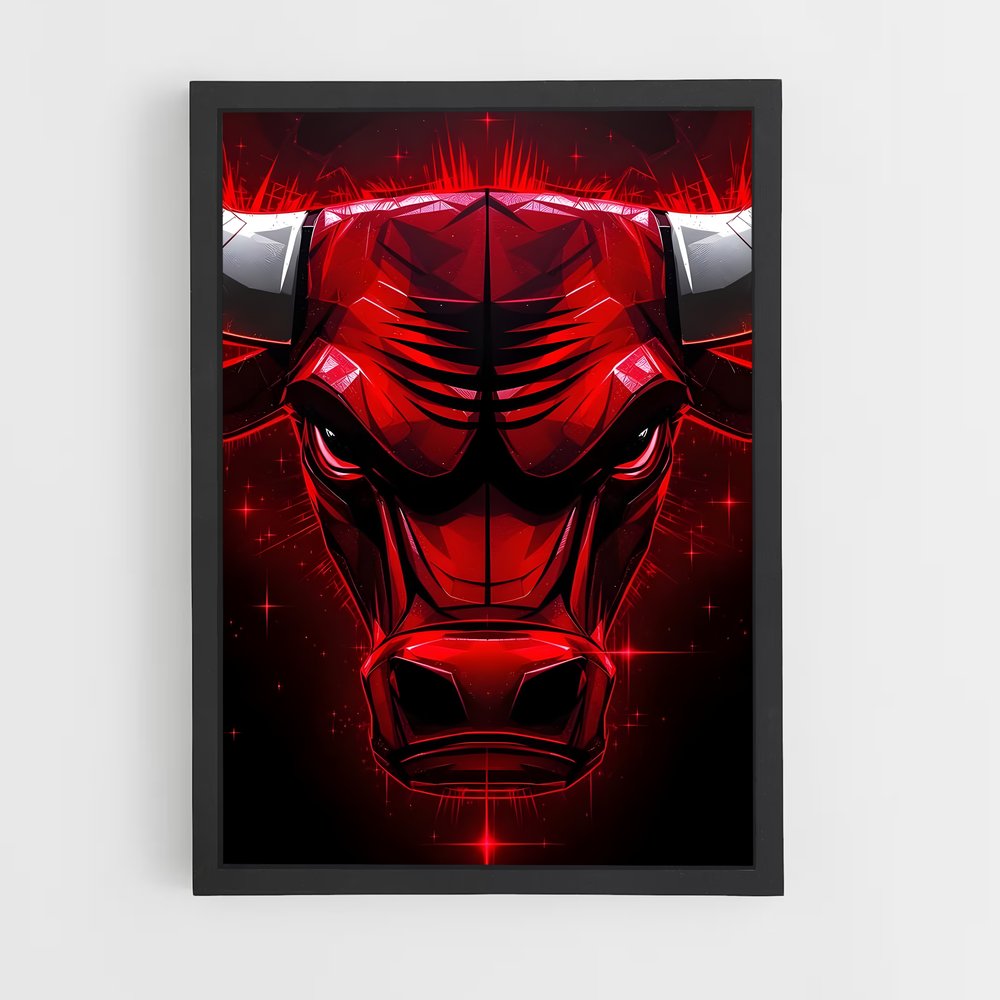 Poster Bulls en Fureur – affiche Basketball (vue 2)
